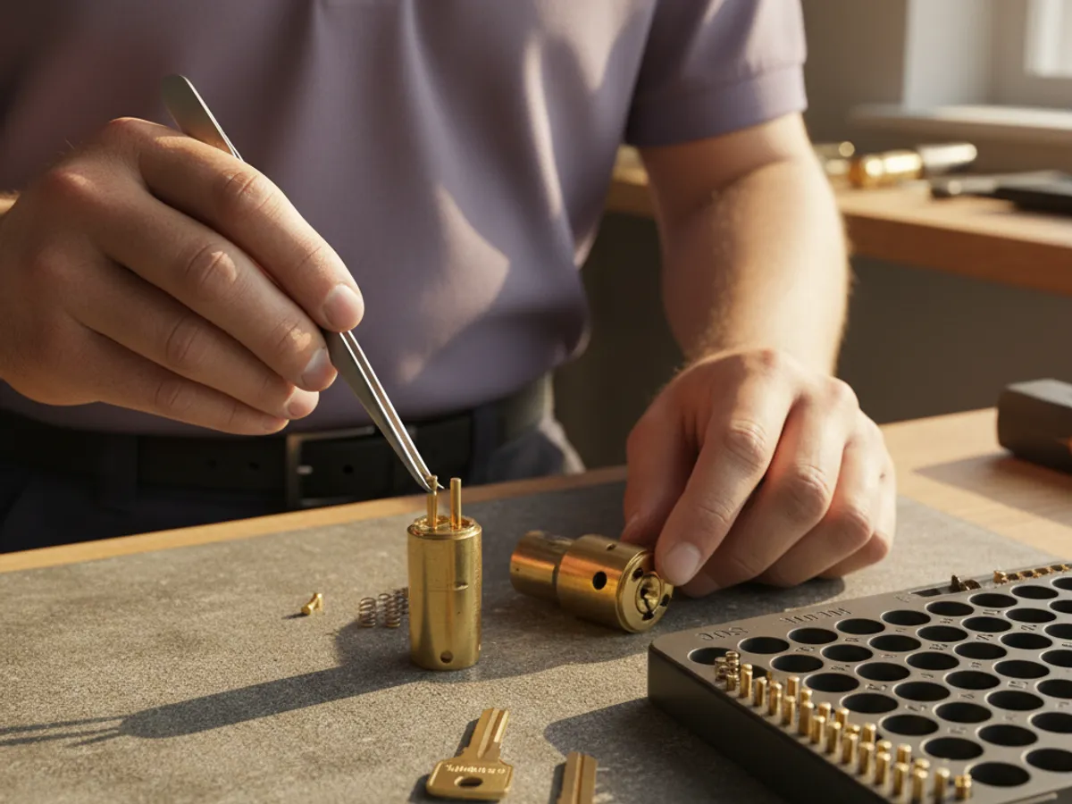 Rekey detail work by a San Diego County locksmith